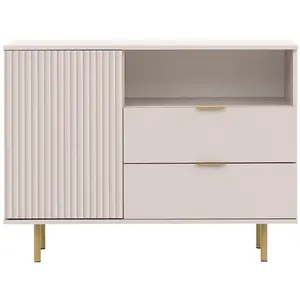 BESTMOBILIER Monica - buffet - beige - 107 cm - Beige