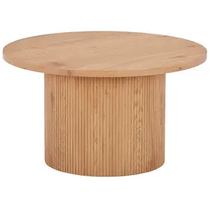 Comparateur de prix : LISA DESIGN Oliva - table basse ronde - bois - 80 cm - Bois