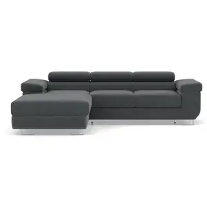 BestMobilier Pablo canapégé gauche 6 places gris pas cher