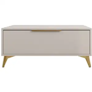 BESTMOBILIER Boccioni - table basse - beige - 104 cm - Beige pas cher