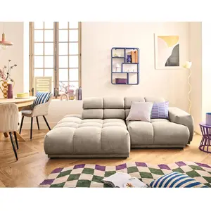 Comparateur de prix : Matera Canapé d'angle 3 places - Taupe