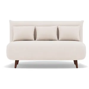 Bestmobilier Lumi - Banquette convertible clic-clac 2 places en velours côtelé