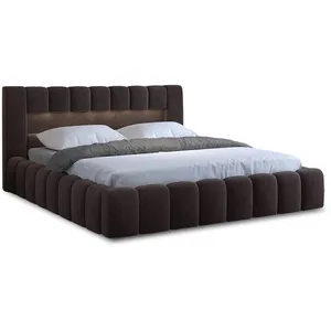 Comparateur de prix : Bestmobilier Cleo - lit coffre - 160x200 cm - sommier inclus - en velours