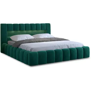 Bestmobilier Cleo - lit coffre - 180x200 cm - sommier inclus - en velours