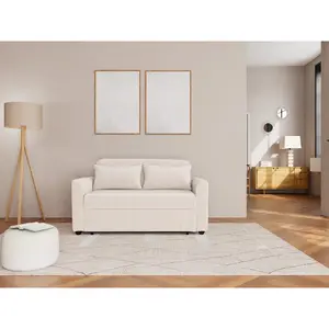 Bestmobilier Ernest - Canapé droit 2 places convertible en velours côtelé pas cher