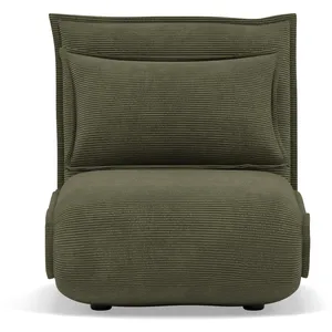 Comparateur de prix : Bestmobilier Candice - Banquette 1 place convertible clic-clac en velours côtelé