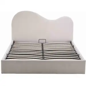 Comparateur de prix : BestMobilier Lucas - lit coffre - 160x200 cm - en velours texturé - Beige