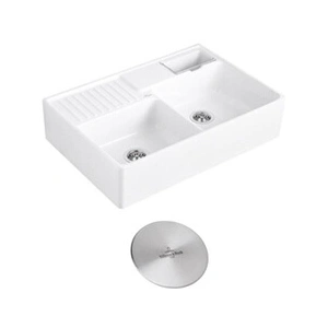 Comparateur de prix : Evier - VILLEROY & BOCH - Tradition - 2 bacs - Céramique - Blanc
