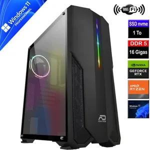 AMD PC Gamer Ryzen 5 7600 - Disque SSD NVMe 1To - Ram 16 Gigas DDR5 - ...Vendu parcdiscount
