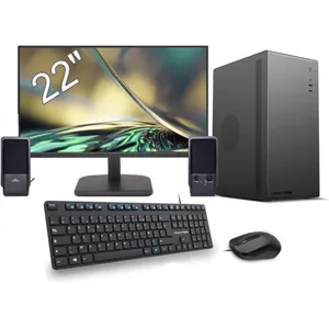 MARQUEL Pc de bureau Tour + écran 22" - AMD Ryzen 7 5700G 3,8 Ghz - S... pas cher