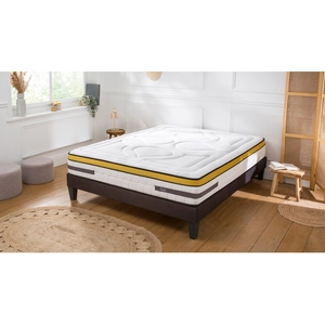 Matelas Aubertin Ressorts ensachés Accueil mémoire de forme - 24cm - 90 x200 cm pas cher