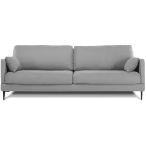 Non communiqué Canapé Tissu Droit Gris Clair Splendido - 3 Places pas cher
