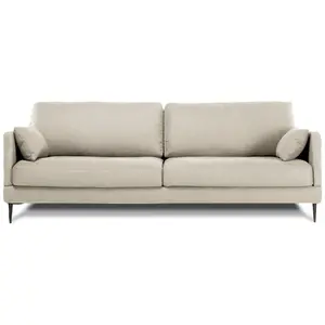 Non communiqué Canapé Tissu Droit Beige Splendido - 3 Places pas cher