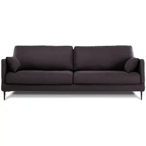 Non communiqué Canapé Tissu Droit Gris Foncé Splendido - 3 Places pas cher