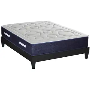 Maison Aubertin Ensemble Matelas Dolce Vita Ressorts ensachés Accueil mémoire et sommier en kit - 140 x 190 cm