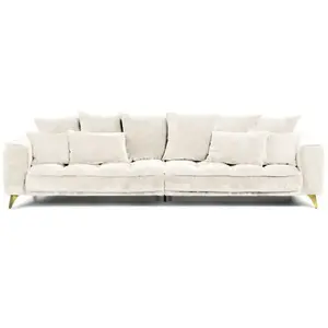 Comparateur de prix : Maison Aubertin Altamo - Canapé droit 4 places - Tissu beige