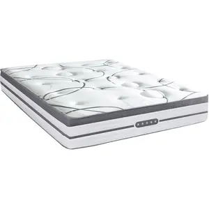 Maison Aubertin - Matelas Concorde blanc/gris - 180x200 cm 180x200 cm pas cher