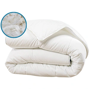 Comparateur de prix : OLYMPE LITERIE Hypsom - Couette Natura Duvet & Plumes blanche - 140x200 cm 140x200 cm
