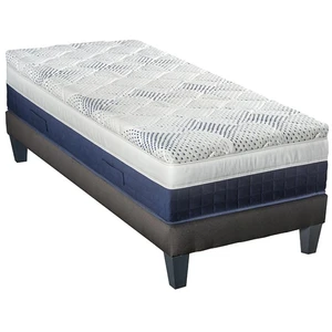 NEOREV Bellecour - literie Ensemble castellane 140x190 cm Matelas Mémoire de forme + Sommier Bois pas cher