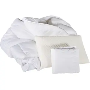 Comparateur de prix : Olympe Literie - Pack Protège matelas + Couette + Oreiller 90x190 cm