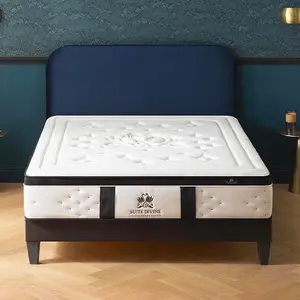 Ensemble Suite Divine 140x200 cm Matelas Mousse + Sommier Bois pas cher