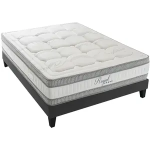 Comparateur de prix : OLYMPE LITERIE - Ensemble ROYAL 5* 180x200 cm - Matelas Mémoire de forme + Sommier Bois