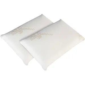Comparateur de prix : Olympe Literie Hypsom - 2 Oreillers Mémoire de forme BIO blancs - 40x60 cm 40x60 cm