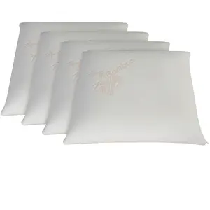 OLYMPE LITERIE Hypsom - 4 Oreillers à Mémoire de forme BIO blancs - 60x60 cm 40x60 cm pas cher