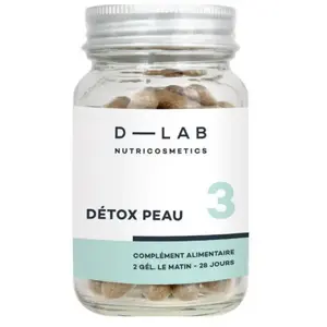 D-LAB NUTRICOSMETICS Détox Peau - Complément alimentaire Peau pas cher