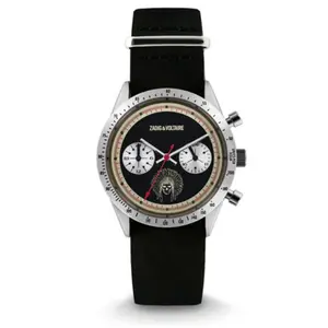 Comparateur de prix : Zadig & Voltaire Mixte Analogique Montre avec Bracelet en Cuir ZVM107