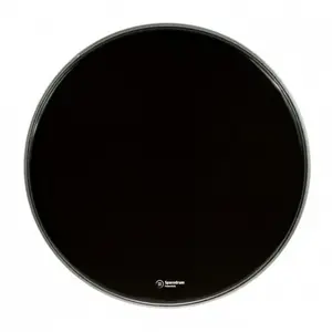 Sparedrum 24'' Powerkick Dark Black - 1 Pli + Muffler - 10 Mil Peaux grosse caisse