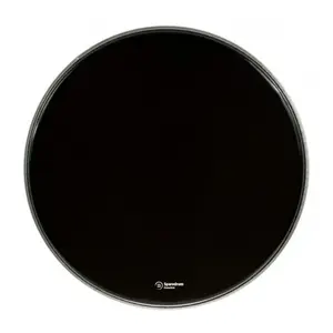 Sparedrum 18'' Powerkick Dark Black - 1 Pli + Muffler - 10 Mil Peaux grosse caisse