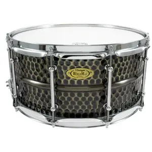 Comparateur de prix : WorldMax 14x6.5 inch Hammered Brass Shell caisse claire en laiton