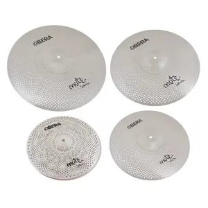 Obera Cymbals MU-SET4 - Set 4 Cymbales Silencieuces Mute - 14 16 18 20