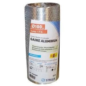 Comparateur de prix : AUTOGYRE - Gaine flexible Aluminium Ø100 1.5ml filet