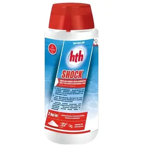 Chlore choc piscine non stabilisé 2kg poudre HTH ShockVendu parcdiscount