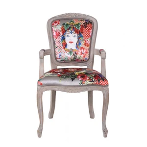 Mathi Design Esperanza - fauteuil en velours élégant rouge pas cher