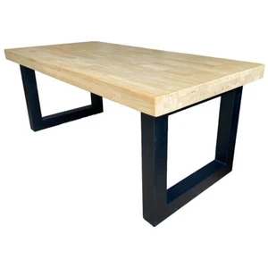 Mathi Design Matika - table basse relevable en bois de chêne et acier noir pas cher