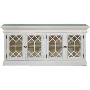 Comparateur de prix : Robin des Bois Buffet en pin 4 portes blanc