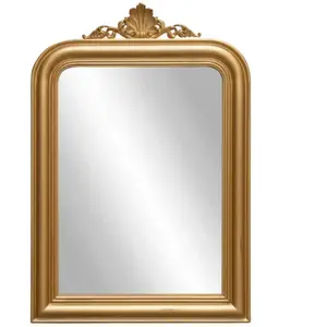 AMANDINE - Miroir style shabby chic en bois, patine dorée Robin des Bois