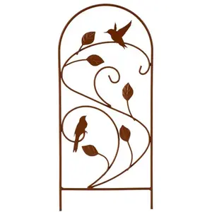 Petit Treillage Déco Oiseaux 15x1x38cm pas cher