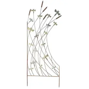 LA GRANDE PRAIRIE Treillage en fer roseaux 48 x 121 cm pas cher