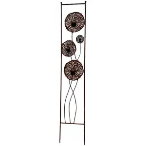 La Grande Prairie Treillage Jardin Fer Pistillus 126x23cm