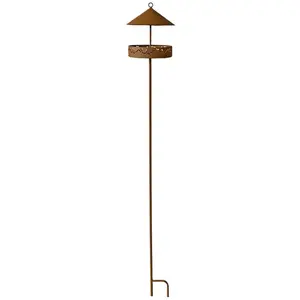 Comparateur de prix : La Grande Prairie - Mangeoire oiseaux à planter 20x20x135cm