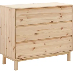 Commode pin massif 3 tiroirs Elie CAMIF BoisVendu parcamif