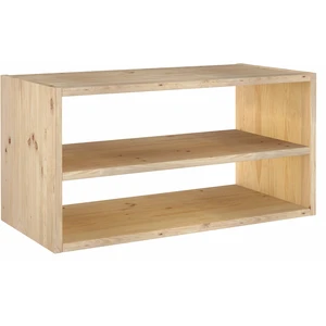 Europe & Nature Etagère bois massif 2 cases horizontales Elio  Bois
