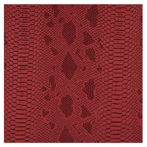 GENERIQUE Simili-cuir effet peau de reptile Comodo(...) - Rouge