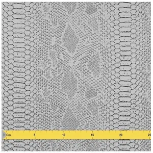 GENERIQUE Simili-cuir effet peau de reptile Comodo(...) - Perle Gris