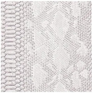 GENERIQUE Simili-cuir effet peau de reptile Comodo(...) - Blanc