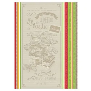 sperenza Torchon coton jacquard basilic 50x70(...) - pas cher